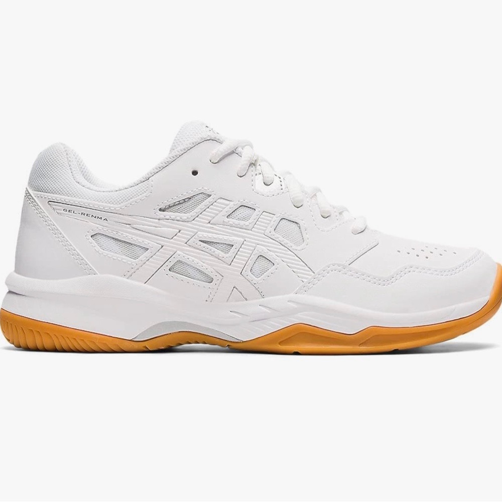 ASICS Women's Gel-RENMA Indoor
Shoe, 5, White/Pure Silver NWOT